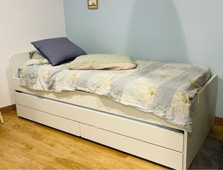 Cama nido SLÄKT blanca 90x200 cm