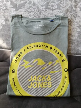 Camiseta Jack & Jones verde y amarilla