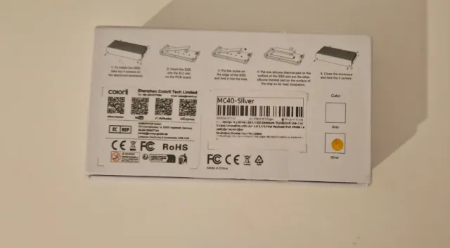Caja SSD NVMe M.2 USB4 40Gbps Aluminio