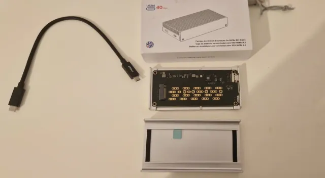 Caja SSD NVMe M.2 USB4 40Gbps Aluminio