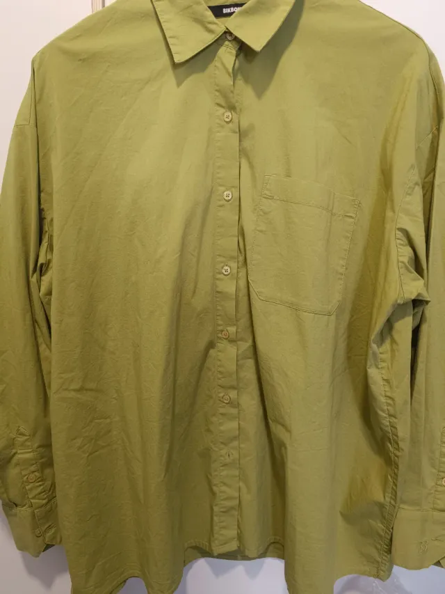 Camisa oversize verde lima