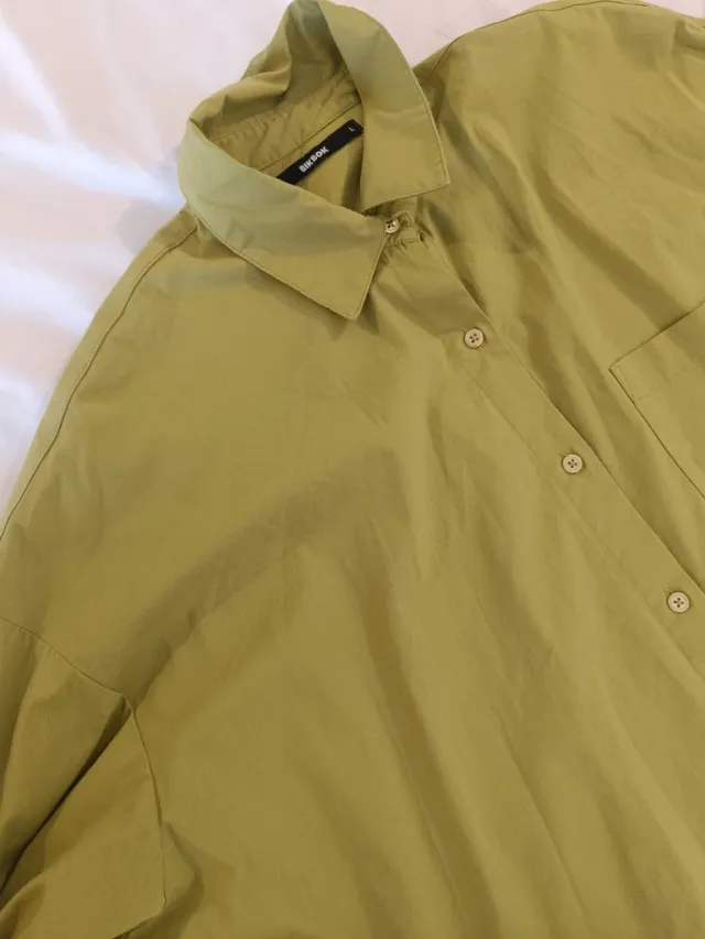 Camisa oversize verde lima