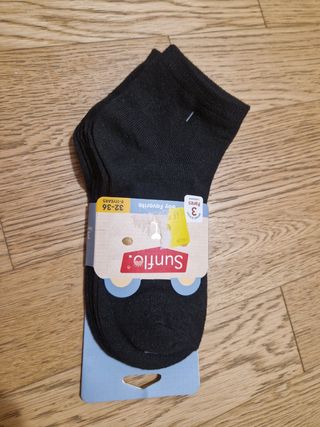 Set 3 paia di calzini neri Sunflo tg.32-36 (9-11 a