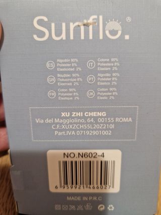 Set 3 paia di calzini neri Sunflo tg.32-36 (9-11 a