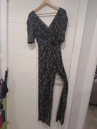 Mono fiesta negro y plateado