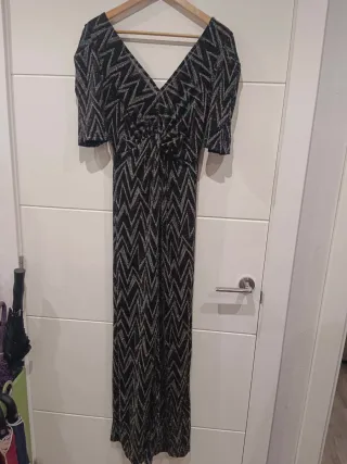 Mono fiesta negro y plateado