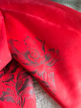 Chaqueta Desigual Roja Flores Talla M