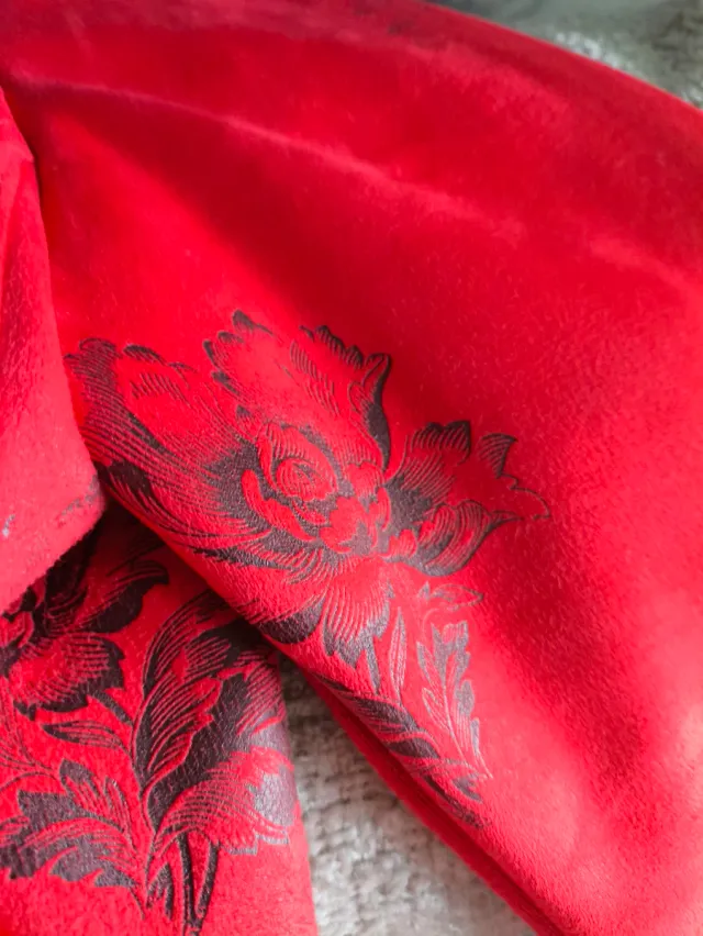 Chaqueta Desigual Roja Flores Talla M