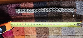 Pulsera baño plata estilo cadena doble