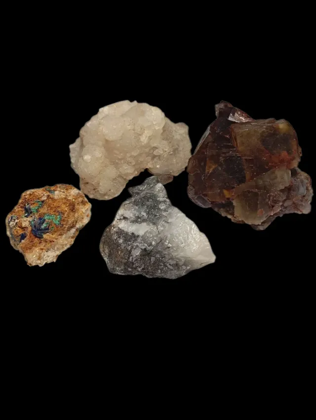 Quartzo, Fluorite, Agata d'Egitto