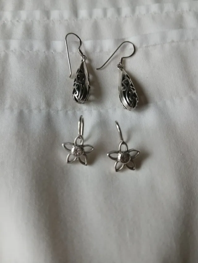 2x1 Pendientes Plata Ley