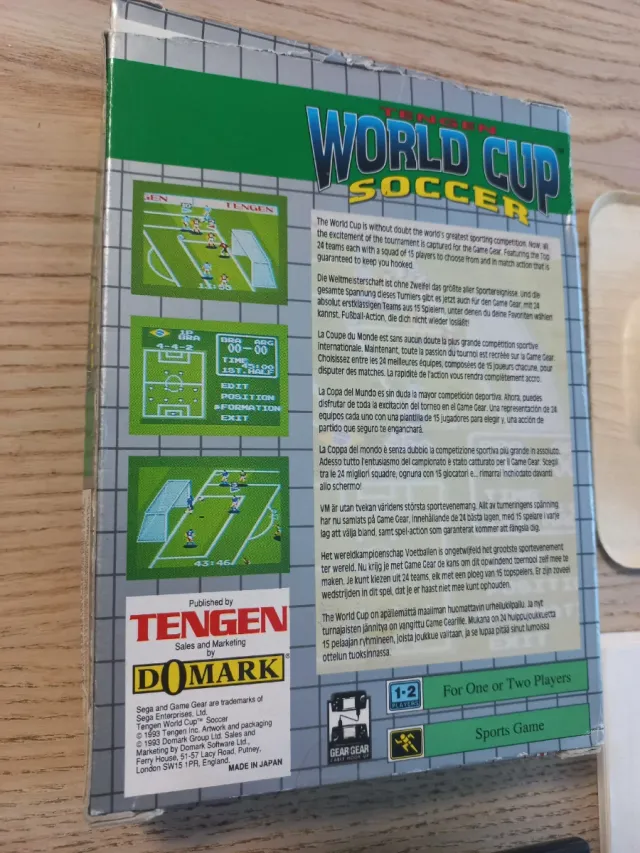 Tengen World Cup Soccer Game Gear