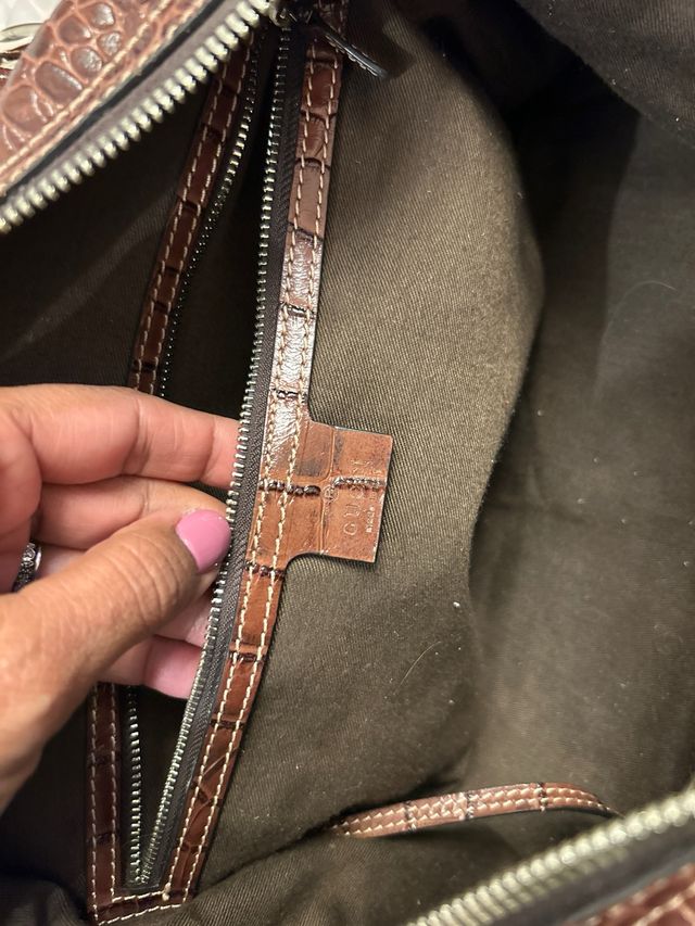 Bolso Gucci 85 Aniversario Marrón Cocodrilo