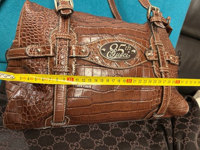 Bolso Gucci 85 Aniversario Marrón Cocodrilo