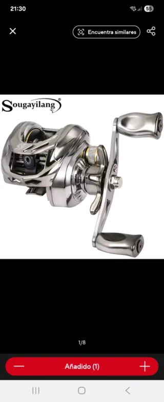 Lote de carretes de pesca