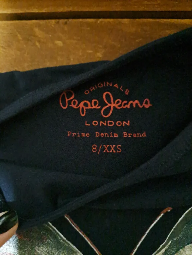 Camiseta Pepe Jeans niña azul mariposa