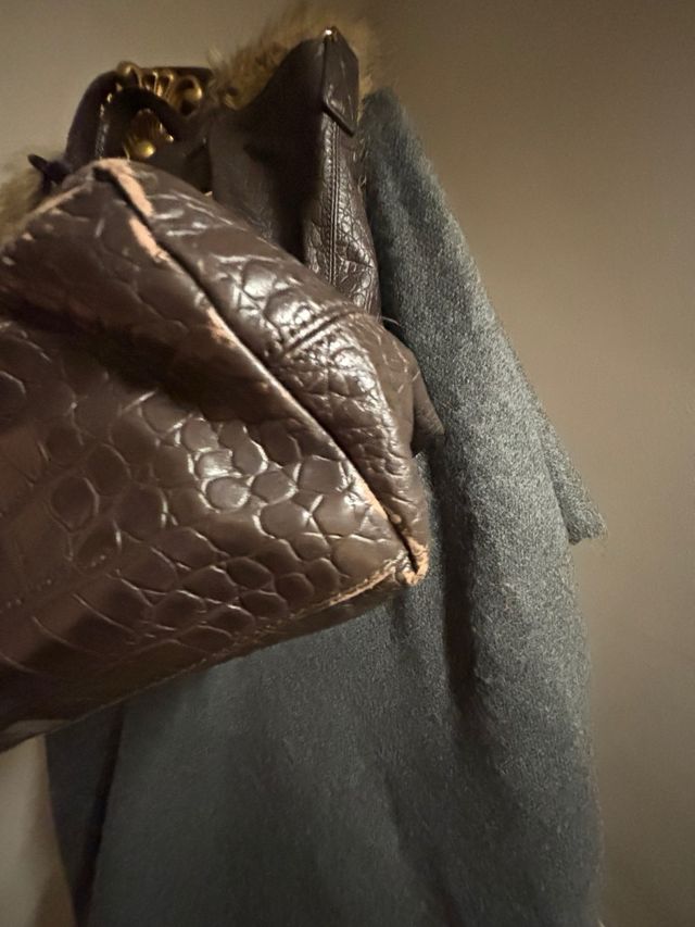 Bolso Tote DKNY Cocodrilo Marrón