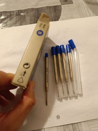 Refill Parker Blu Punta Broad - 5pezzi