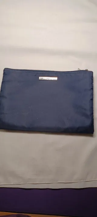 Bustina Armani blu doppia tasca