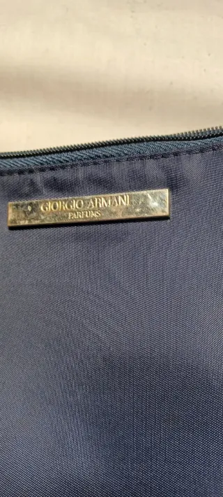 Bustina Armani blu doppia tasca