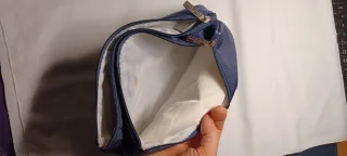 Bustina Armani blu doppia tasca