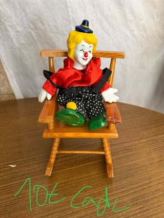 Figuras payasos cerámica 4 uds