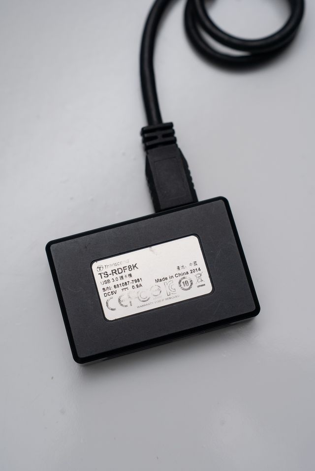 Leitor Cartões Transcend USB 3.0 TS-RDF8K