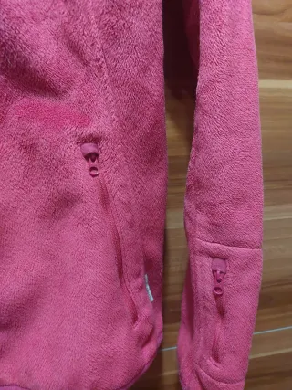 Chaqueta polar Quechua rosa con capucha
