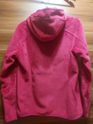 Chaqueta polar Quechua rosa con capucha