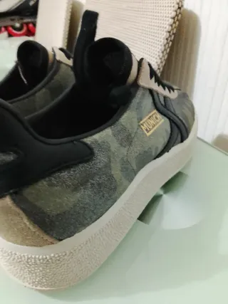 Zapatillas Munich Mujer Verde y Plateado