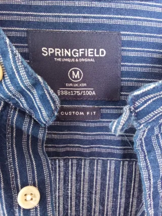 Camisa Springfield Rayas Hombre Azul