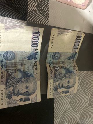 2 Billetes 100 Pesetas 1970 España 1000 liras 5di