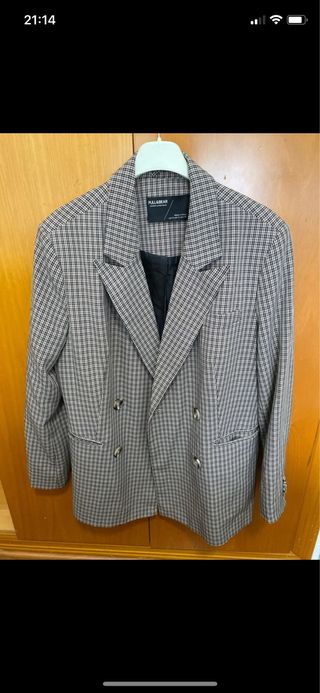 Americana cuadros Pull&Bear