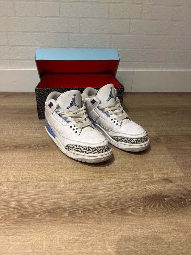Jordan III UNC Azul Blanco