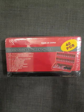 2 Caixas Ferramentas 46 Peças Com Roquete