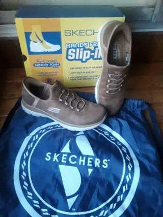 Zapatos Skechers Slip-ins Talla 39.5 Marrones