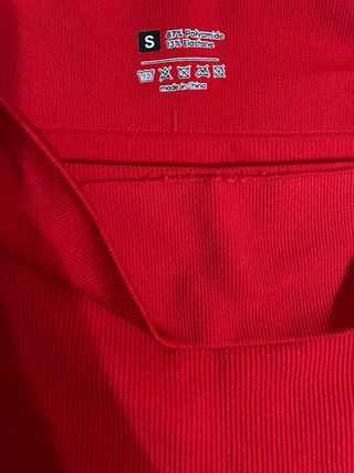 Pantalones cortos rojos mujer