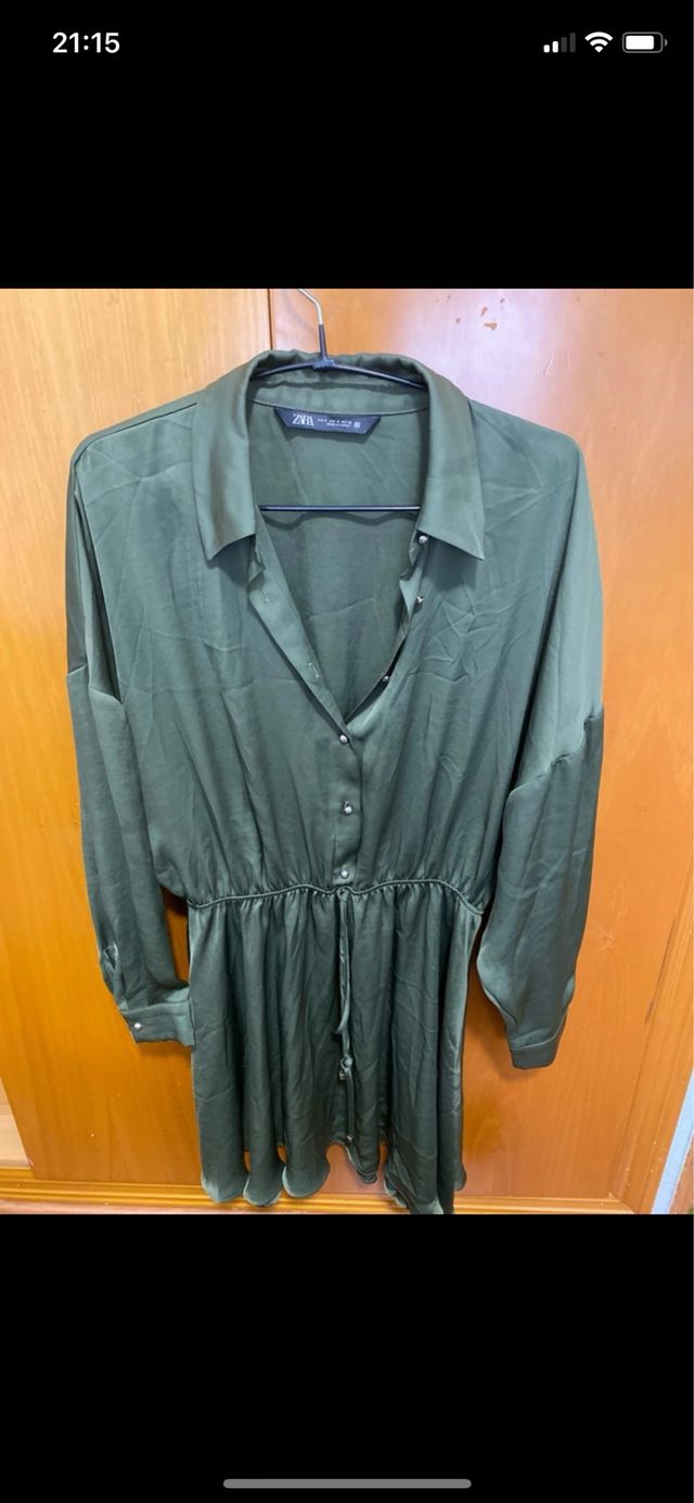 Vestido Zara verde