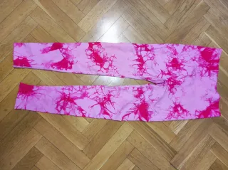 Mallas de gimnasio efecto tie-dye rosa