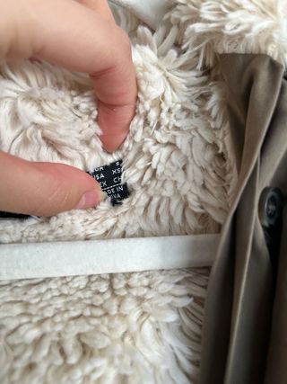 Parka Forro Borreguito Capucha Caqui