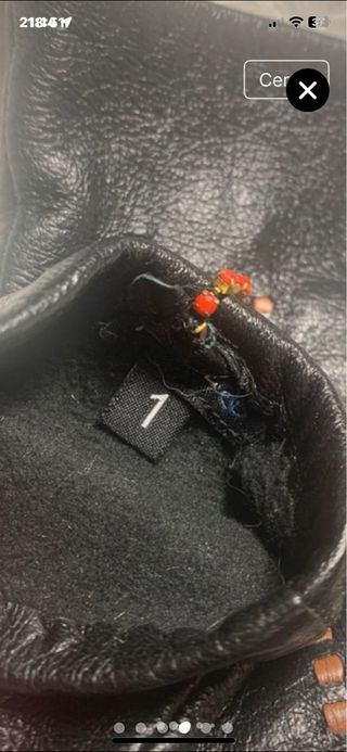 Guantes de cuero El Corte Inglés Talla 1