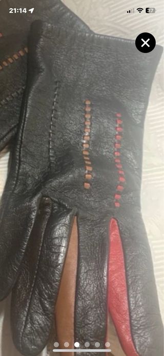 Guantes de cuero El Corte Inglés Talla 1