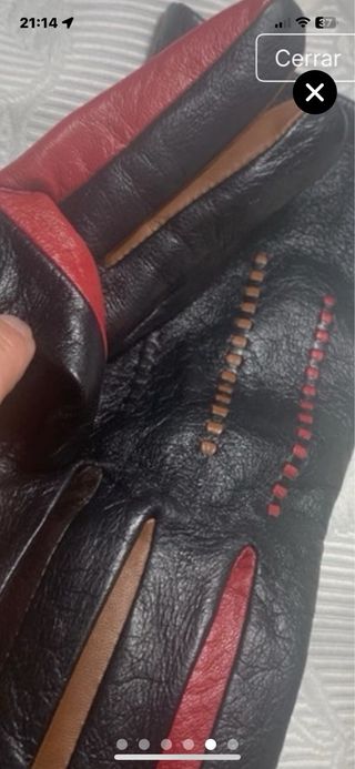 Guantes de cuero El Corte Inglés Talla 1