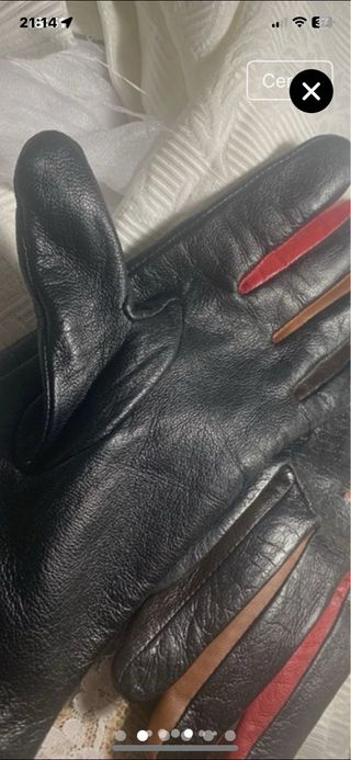 Guantes de cuero El Corte Inglés Talla 1