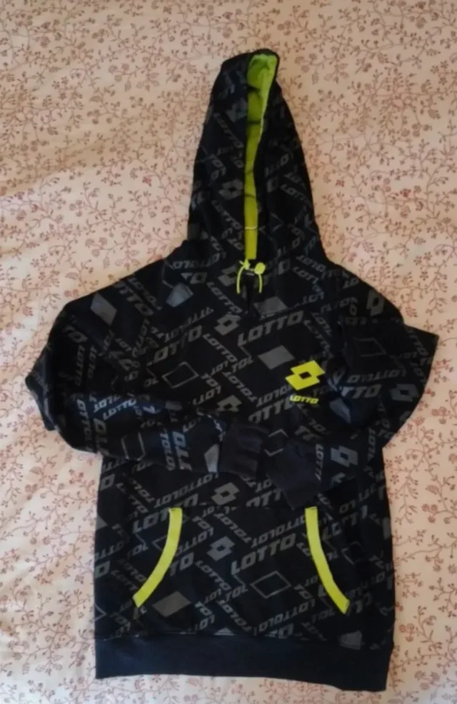 Felpa con cappuccio Lotto uomo/donna