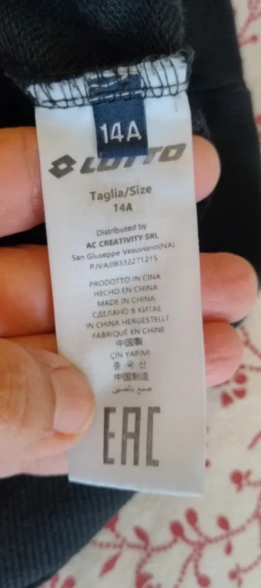 Felpa con cappuccio Lotto uomo/donna