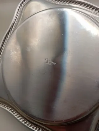 Portaformaggio in vetro e acciaio inox vintage