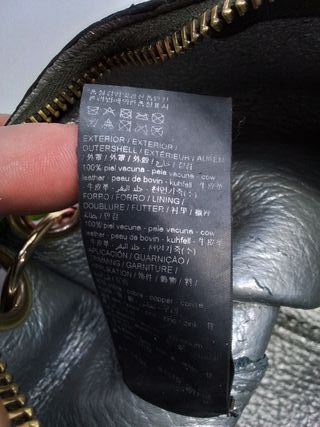 Bolso Bimba y Lola Negro Cadena Multicolor