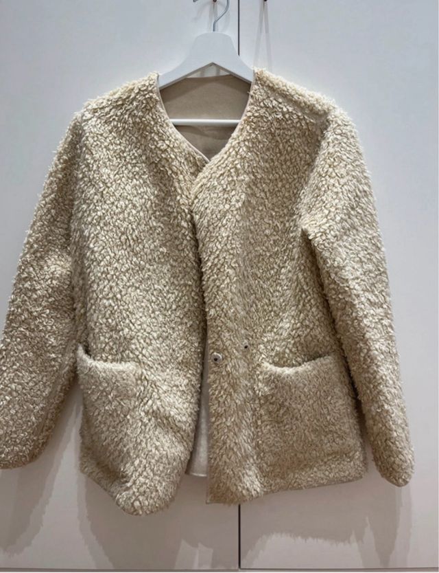 Abrigo beige reversible