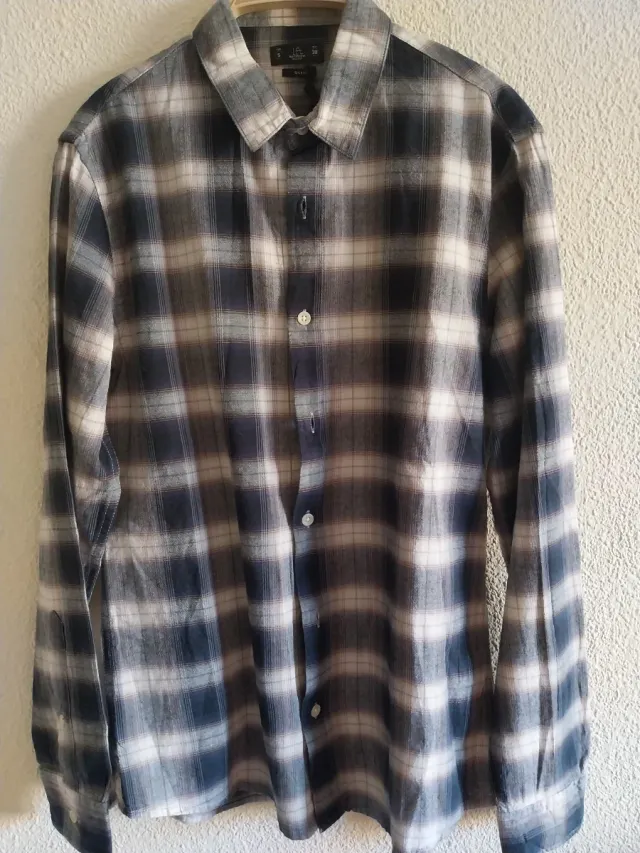 Camisa cuadros Lefties Talla M